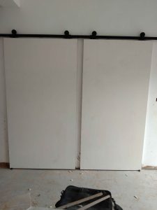 berntodoorsandmore top mount barn door double door leaf